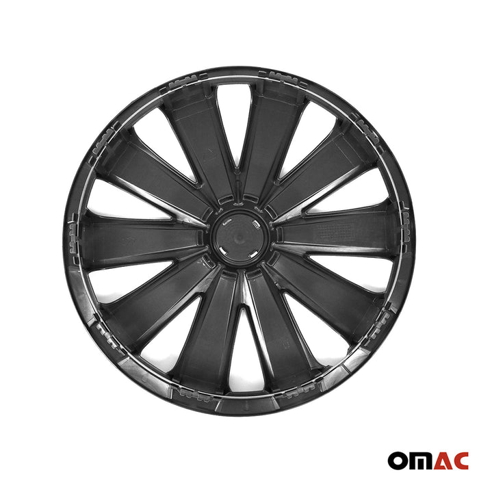 16" Wheel Covers Hubcaps 4Pcs for Volvo Black