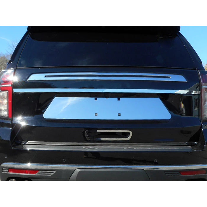 Stainless Steel Trunk Accent Trim 1Pc Fits 2021-2023 Chevrolet Tahoe