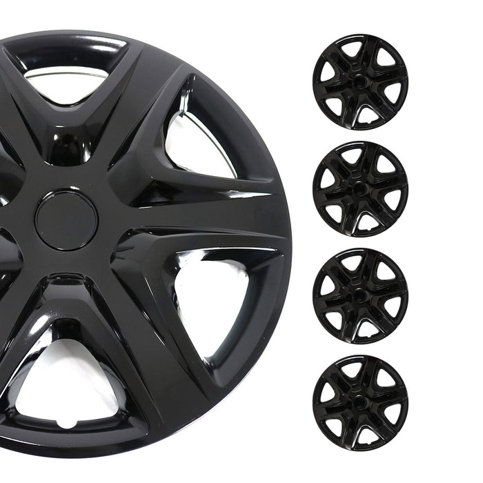 16 Inch Wheel Covers Hubcaps for BMW ABS Black 4x