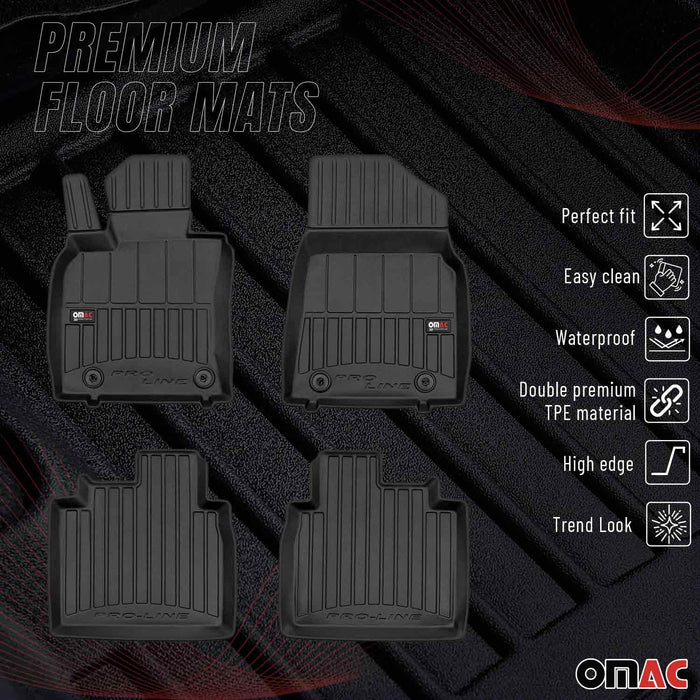 OMAC Premium Floor Mats for Lexus ES 300h 2019-2024 All-Weather Heavy Duty