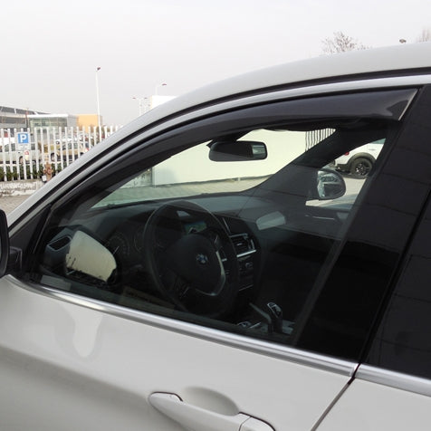 Window Visor Vent Rain Guard Deflector for BMW X4 F26 2015-2018 Acrylic Smoke 2x