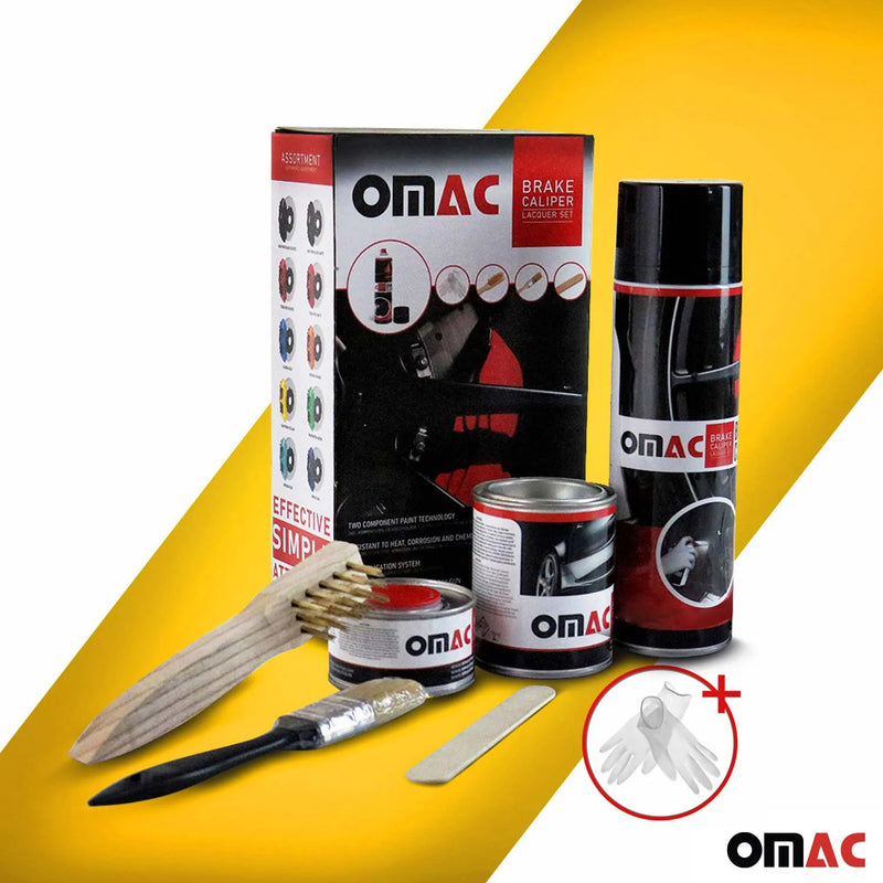 OMAC Brake Caliper Epoxy Based Car Paint Kit California Yellow Glossy High-Temp