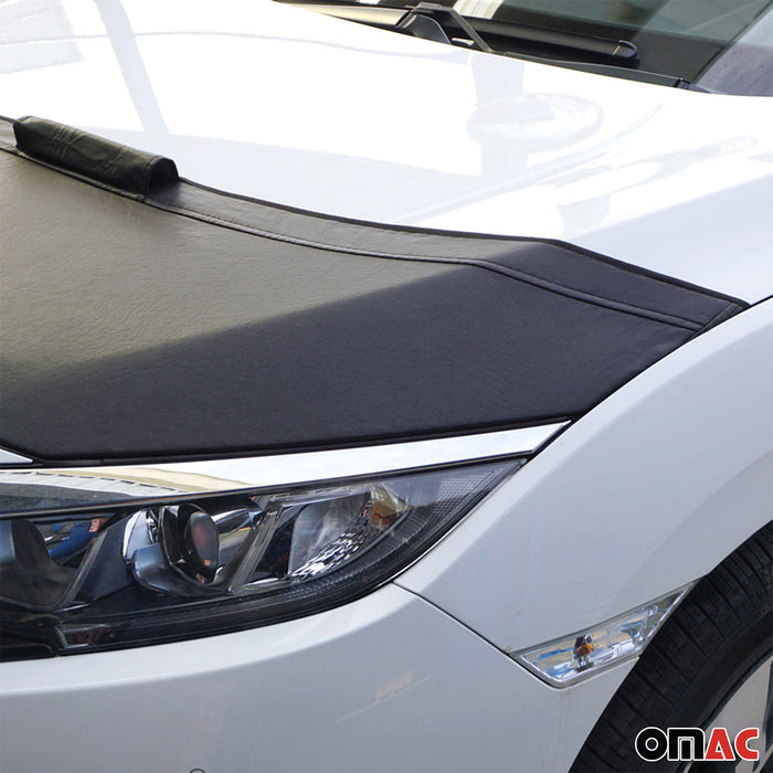 Car Bonnet Mask Hood Bra for Toyota RAV4 2013-2015 Black 1 Pc