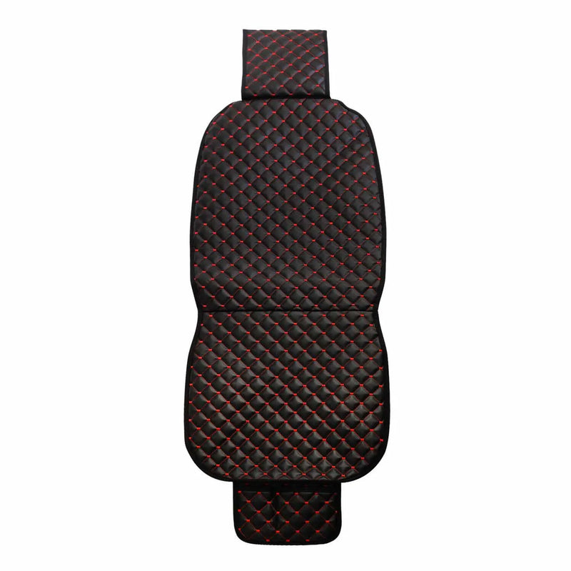 Car Seat Cover Black with Red Therapeutic Cushion PU Leather Pad Breathable