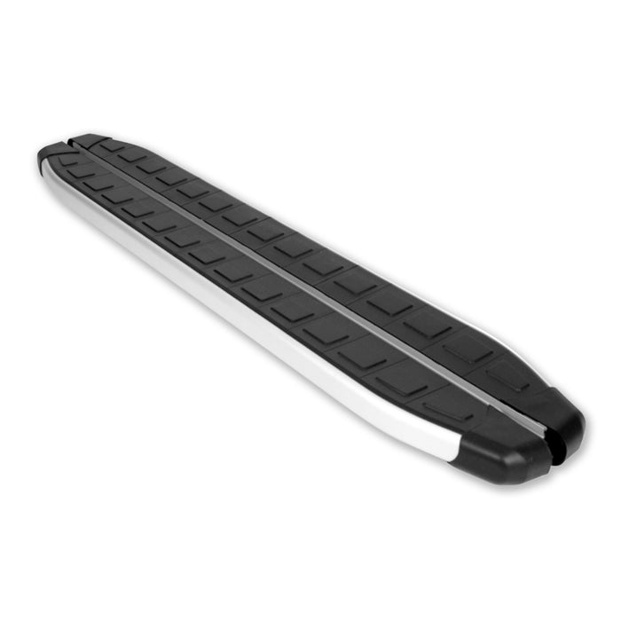 Alu Side Step Nerf Bars Running Board for Jeep Compass 2017-2024 Black Silver 2x