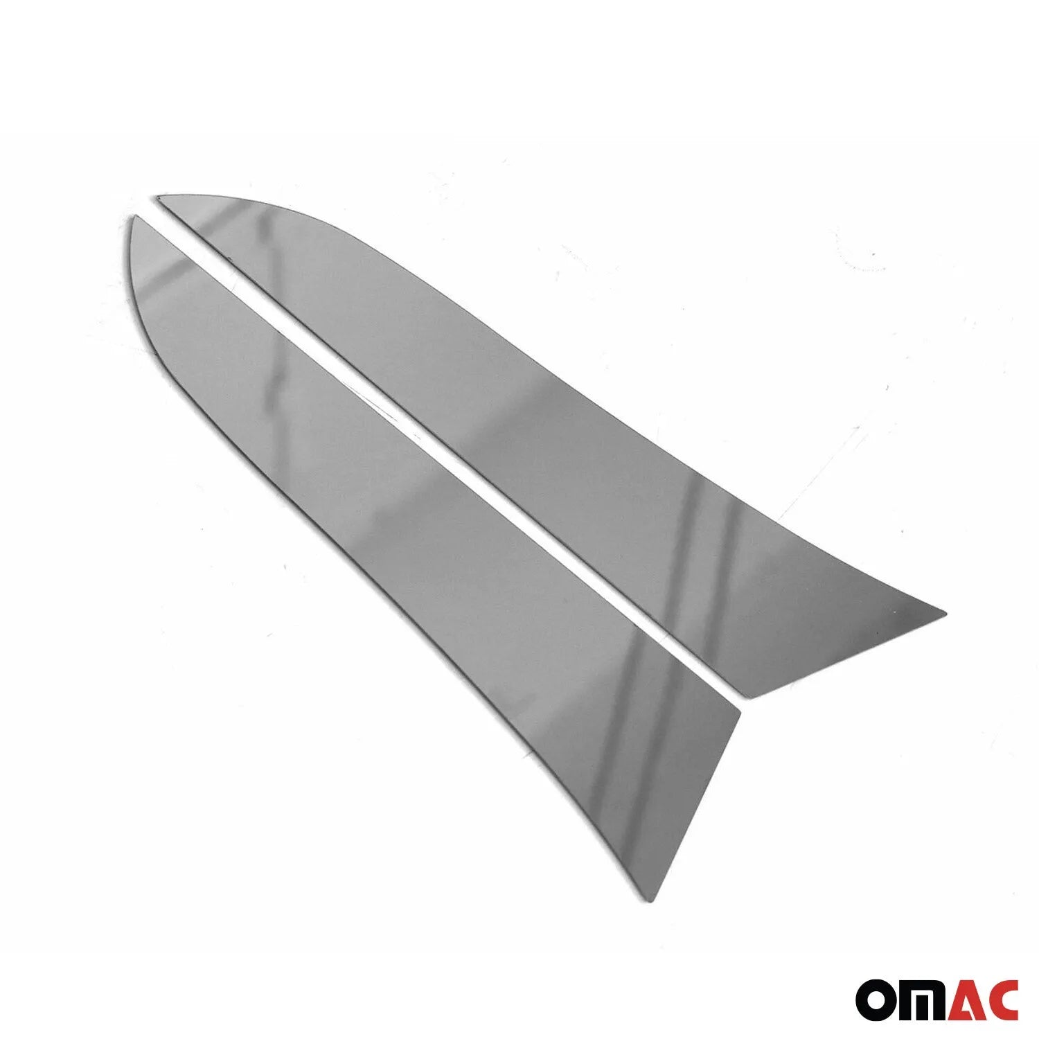 2017-2025 Jeep Compass Trunk Wing Side Trim Silver Stainless Steel 2 Pcs