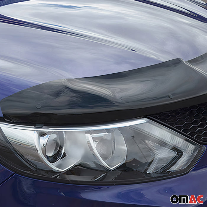 Front Bug Shield Hood Deflector for Nissan Qashqai 2014-2017 Acrylic Smoke