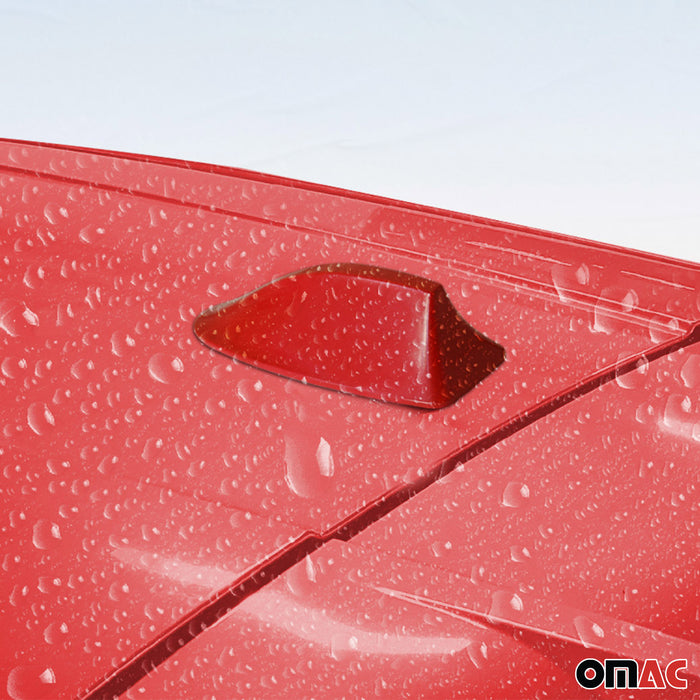 Universal Car Shark Fin Antenna Roof Radio AM/FM Signal Aerial Accessories Red
