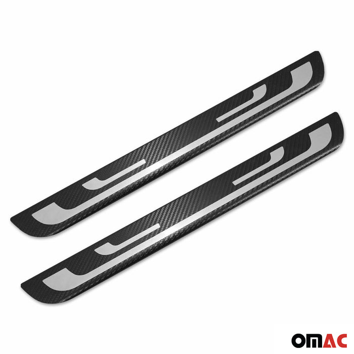 Door Sill Cover for Ford Kuga 2017-2019 Chrome Carbon Foiled Scuff Plate Guard