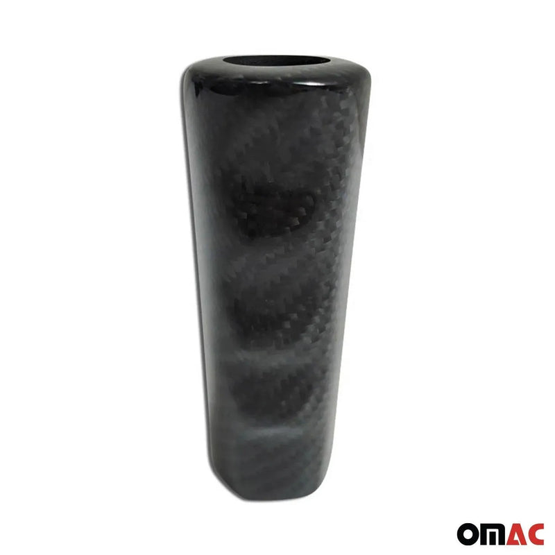 Genuine Wood Handbrake Handle Cover for BMW 3 Series Carbon Fiber Black 1Pc - OMAC USA