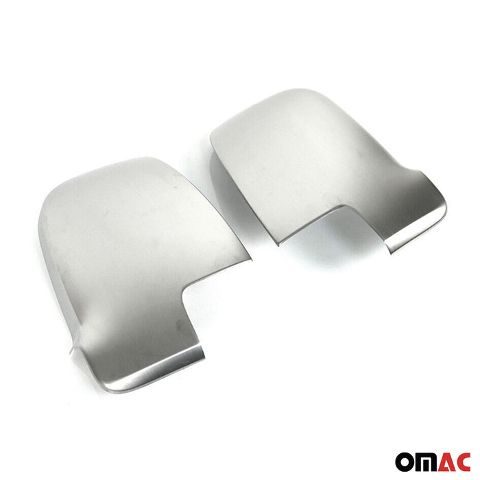 Side Mirror Cover Caps Fits Mercedes Sprinter W907 910 2019-2024 Brushed Steel