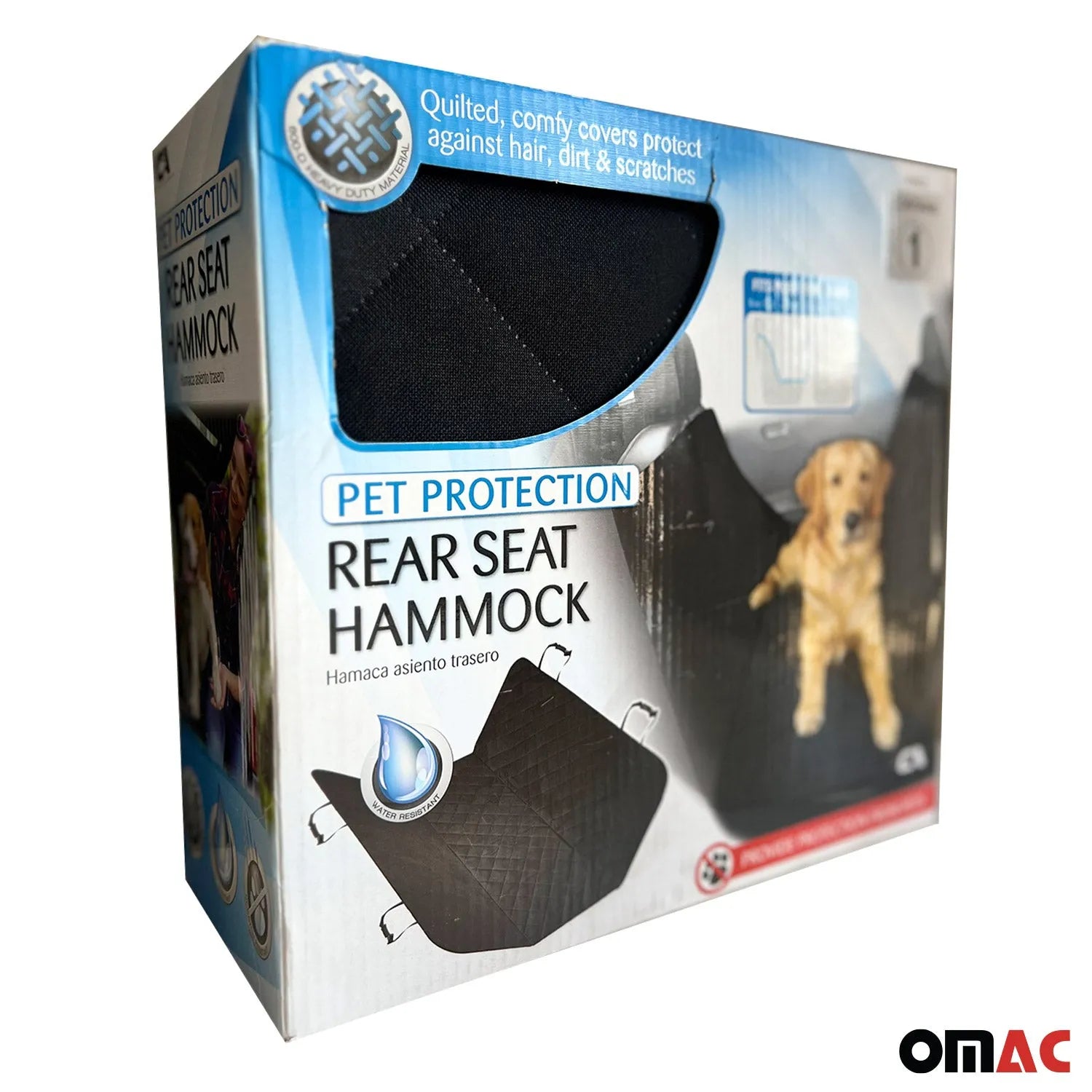 Premium Quilted Pet Hammock Seat Cover