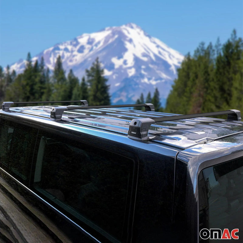 2013-2021 Nissan NV200 Roof Rack Cross Bars 3Pcs Black