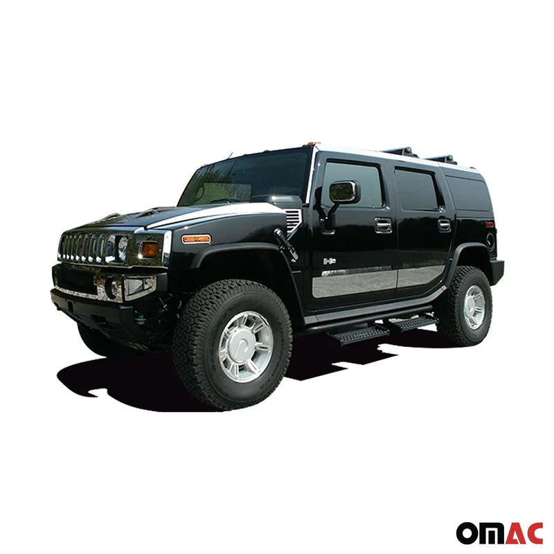 2003-2009 Hummer H2 OMAC Stainless Steel Rear Bumper Accent 3Pc