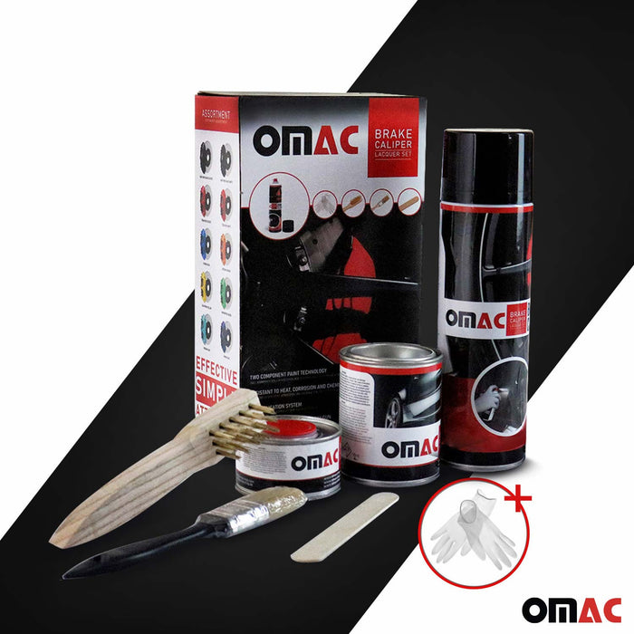 OMAC Brake Caliper Epoxy Based Car Paint Kit New York Black Glossy High-Temp