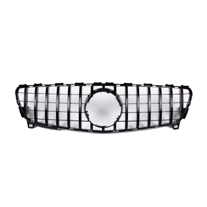 For Mercedes Benz W176 A250 A45 AMG 2013-2015 Glossy Black GT Style Front Grille