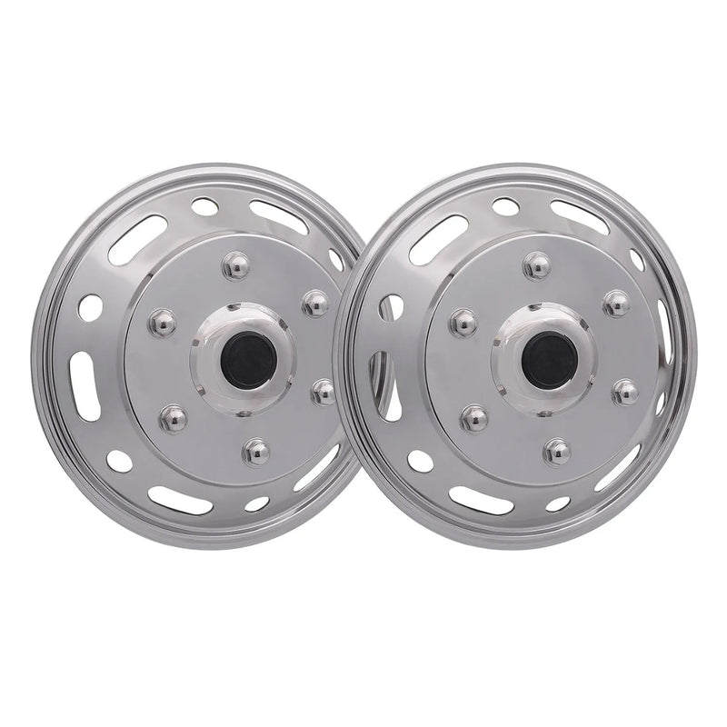 Ford Transit Connect Wheel Simulator Hubcaps Front Chrome Silver Steel