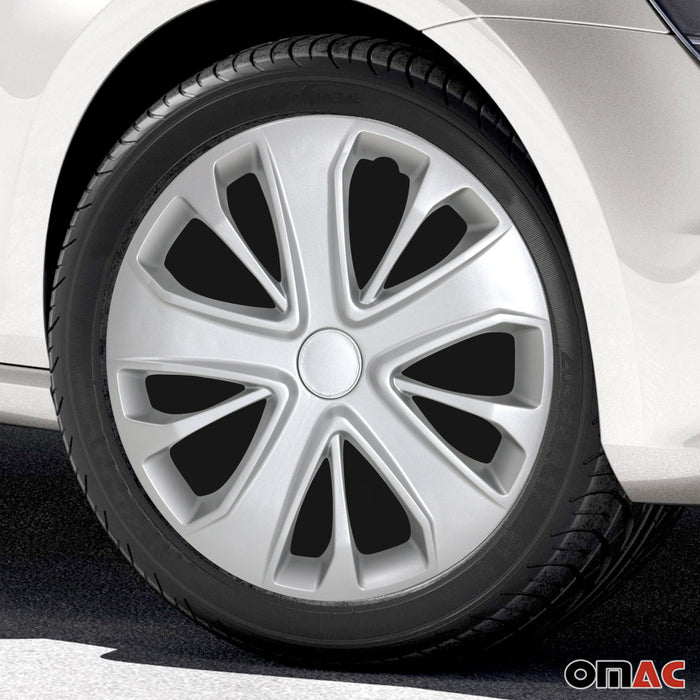 4x 15" Wheel Covers Hubcaps for Suzuki Silver Gray