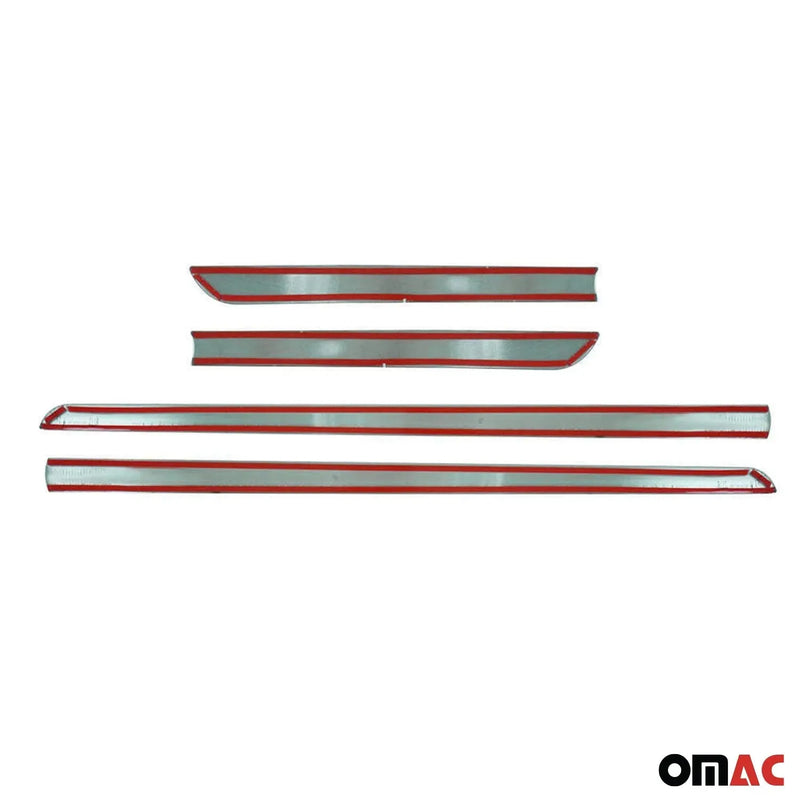 Land Rover Side Door Molding Trim Skirt Garnish Stainless Steel Gloss 4Pcs