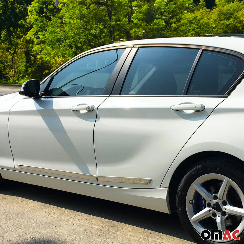 2012-2014 Volkswagen Passat B7 Side Door Molding Trim Skirt Garnish Stainless Steel Gloss 4Pcs