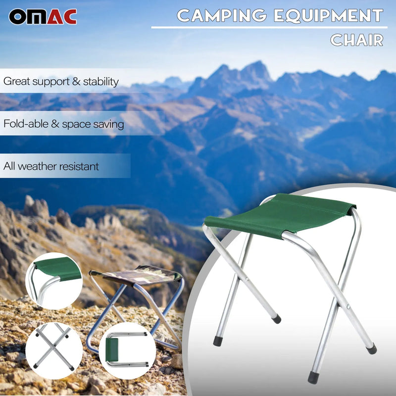 New Folding Camping Chair Beach Seat Fishing BBQ Picnic Waterproof Outdoor Green