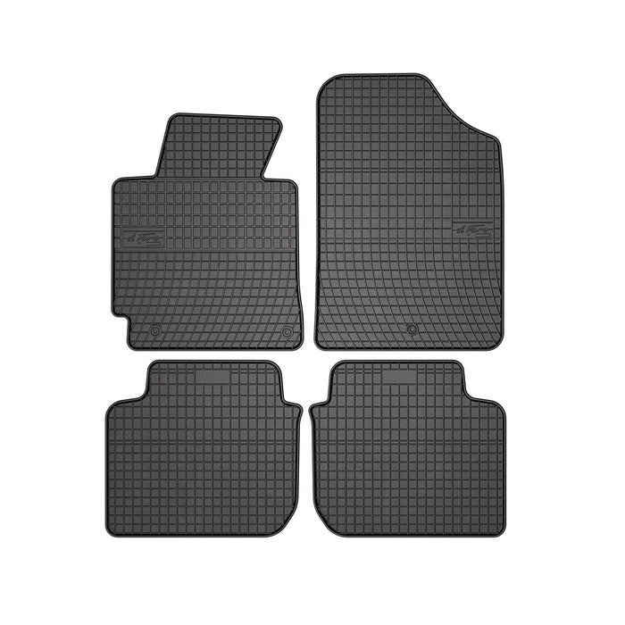 OMAC Floor Mats Liner for Hyundai Elantra 2011-2016 Black Rubber All-Weather 4x