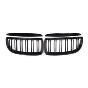 2005-2008 BMW 3 Series E90 E91 E92 E93 PRE-FL Front Kidney Grille M3 Style Gloss Black Dual Slat