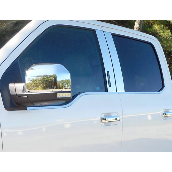 Stainless Steel Window Sill Trim 4 Pcs For 2015-2020 Ford F-150