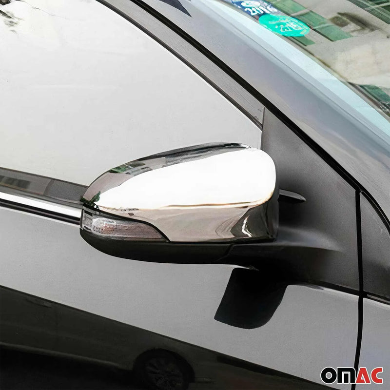 2014-2019 Toyota Corolla Side Mirror Cover Caps Chrome Silver 2 Pcs