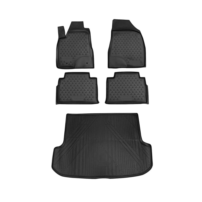 2007-2009 Lexus RX350 Floor Mats & Cargo Liner Full Set All Weather Black