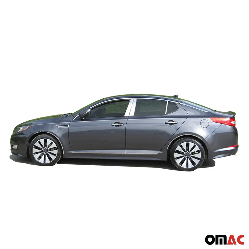 2011-2015 Kia Optima Rear Bumper Accent 1Pc Stainless Steel Silver