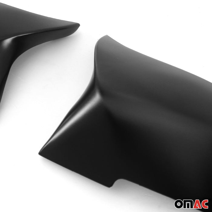 Side Mirror Cover Cap 2 Pcs For BMW 3 Series F30 2014-2018 Piano Black
