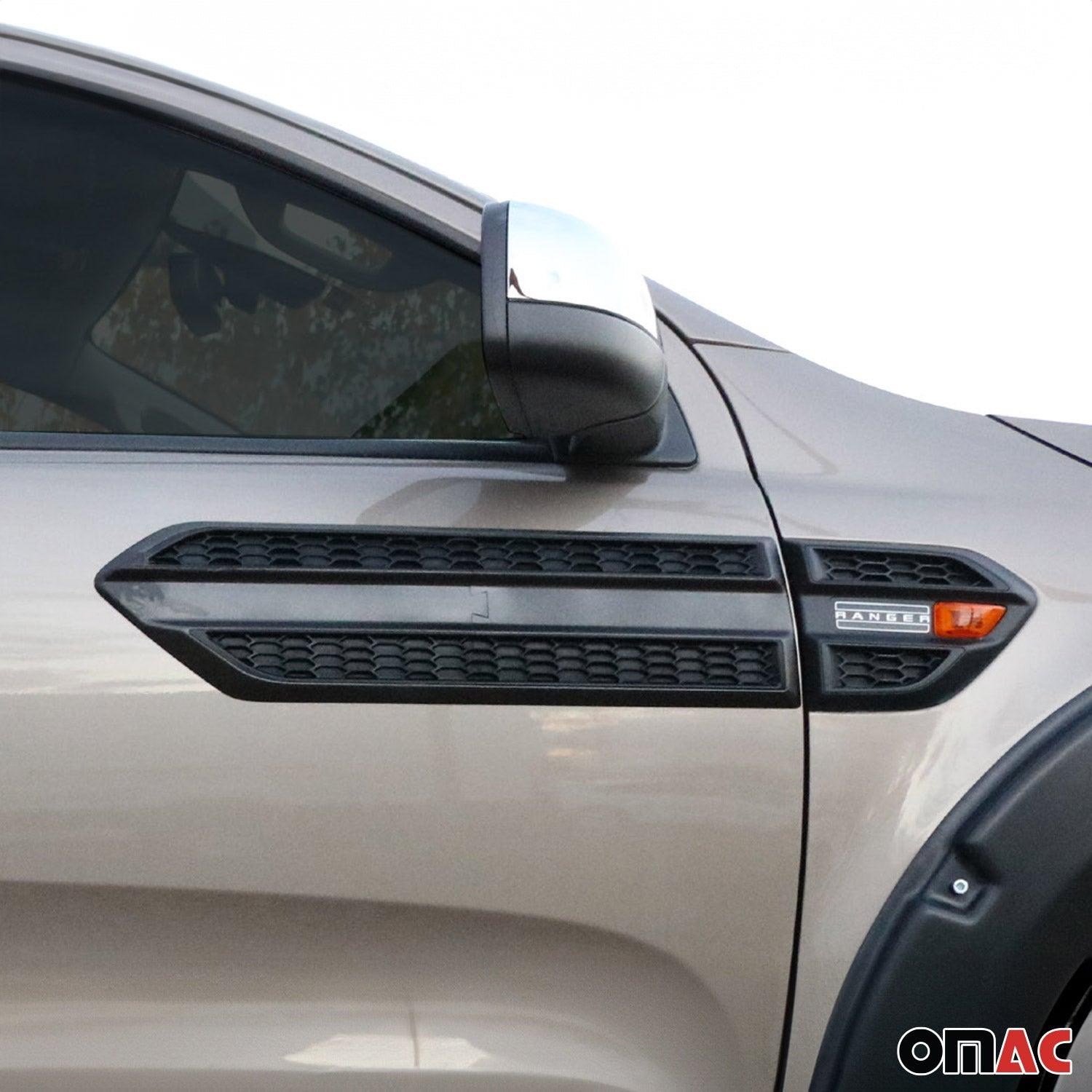 2017-2022 Kia Sportage Side Door Molding Trim Skirt Garnish ABS Black 2Pcs