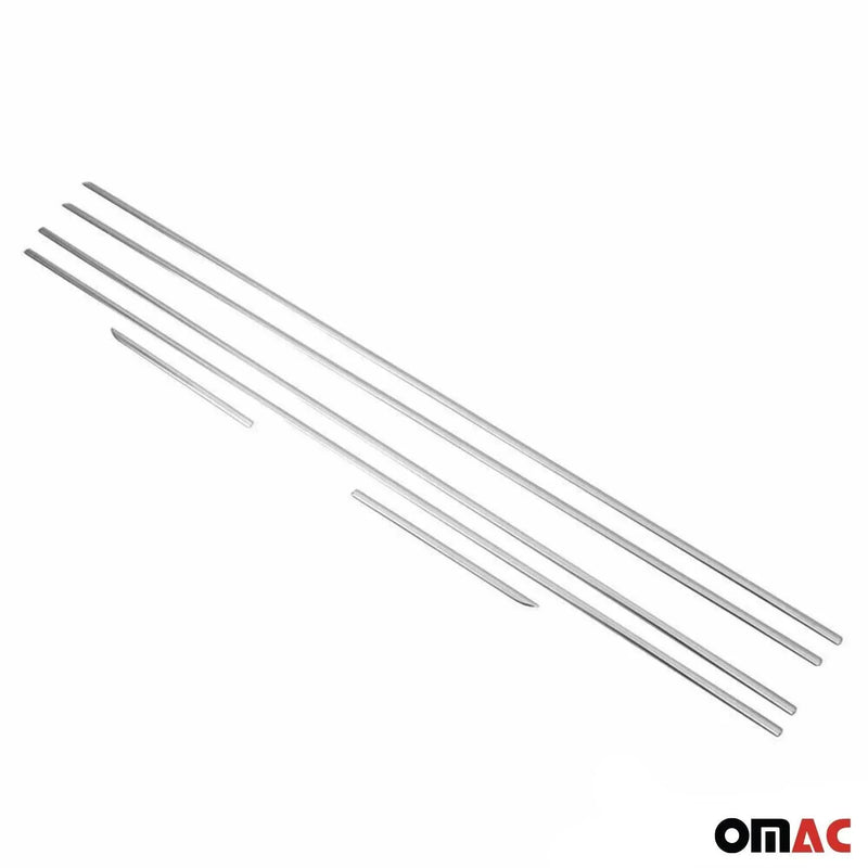 Window Molding Trim Streamer for Lexus GX 460 2010-2013 Steel Silver 6 Pcs - OMAC USA