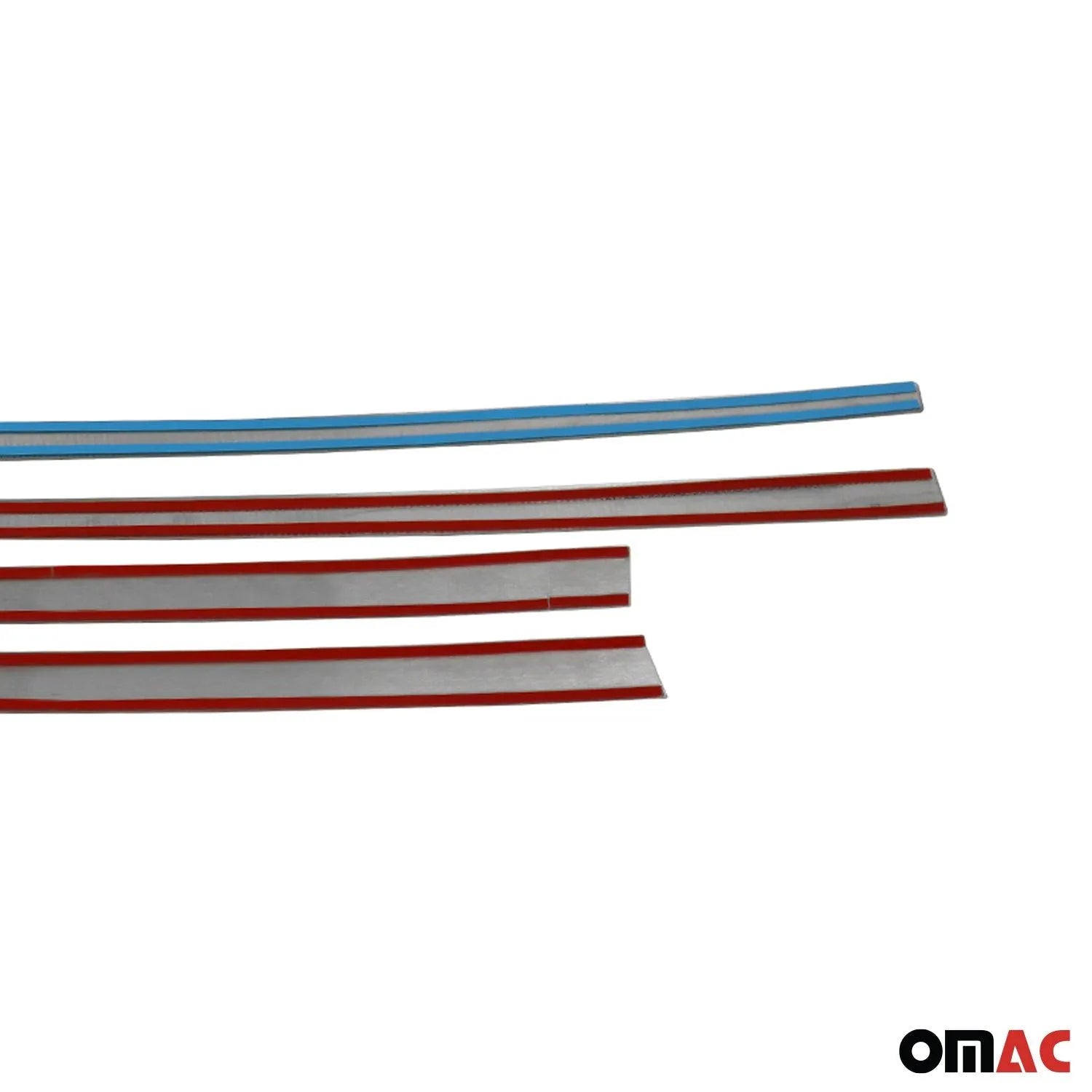 2018-2022 Ford EcoSport Side Door Molding Trim Skirt Garnish Stainless Steel Silver 4Pcs