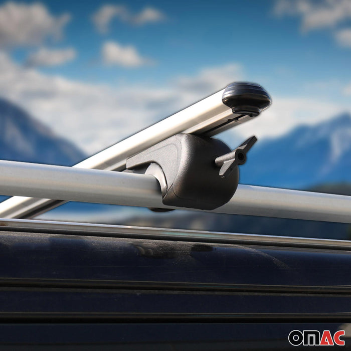 Lockable Roof Rack Cross Bars Carrier for Acura TSX Sport Wagon 2011-2014 Gray