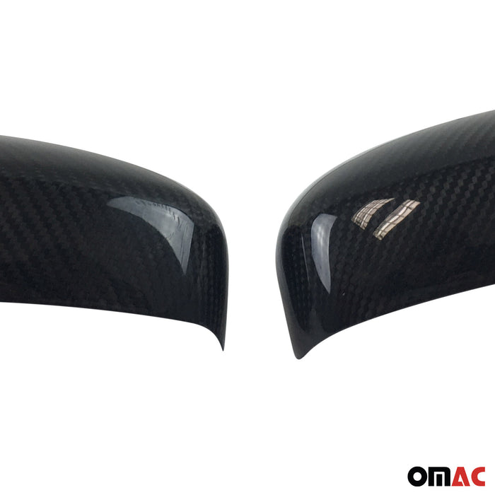 Side Mirror Cover Caps Fits Mazda MX-5 Miata 2016-2023 Carbon Fiber Black 2 Pcs