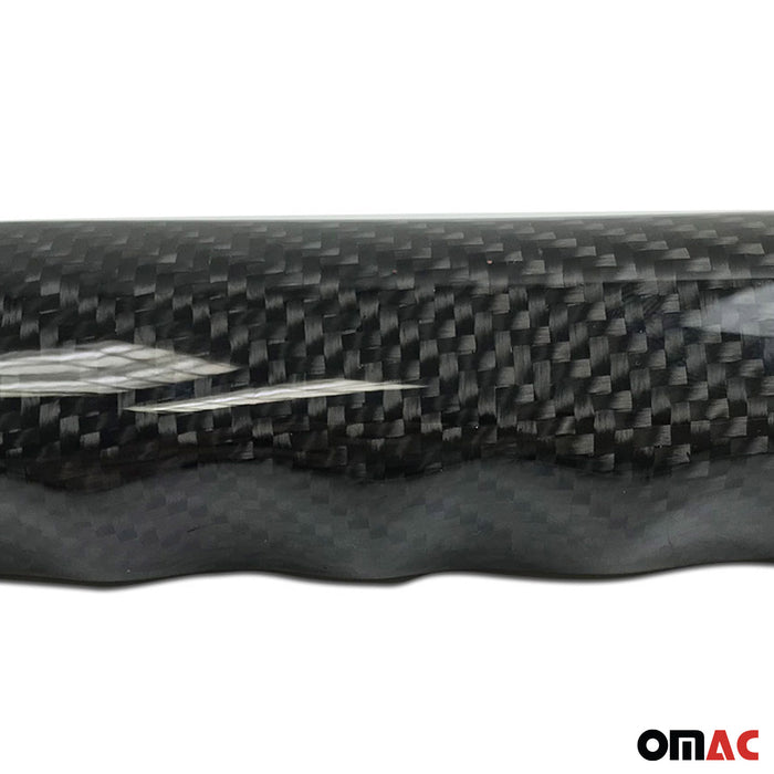 Genuine Wood Handbrake Handle Cover for BMW 3 Series Carbon Fiber Black 1Pc