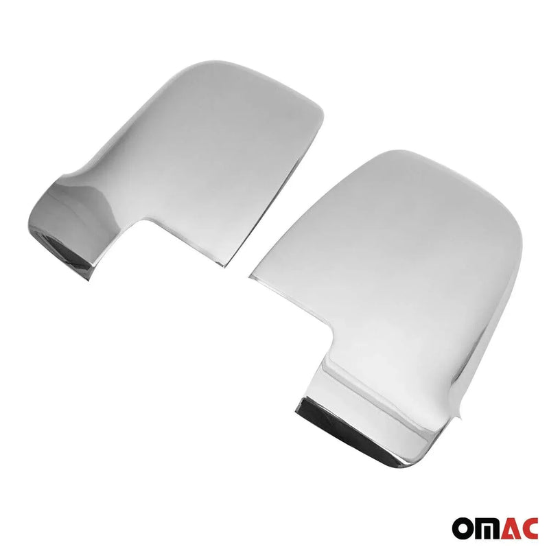 Side Mirror Cover Caps Fits Mercedes Sprinter W907 910 2019-2024 Steel Silver 2x - OMAC USA