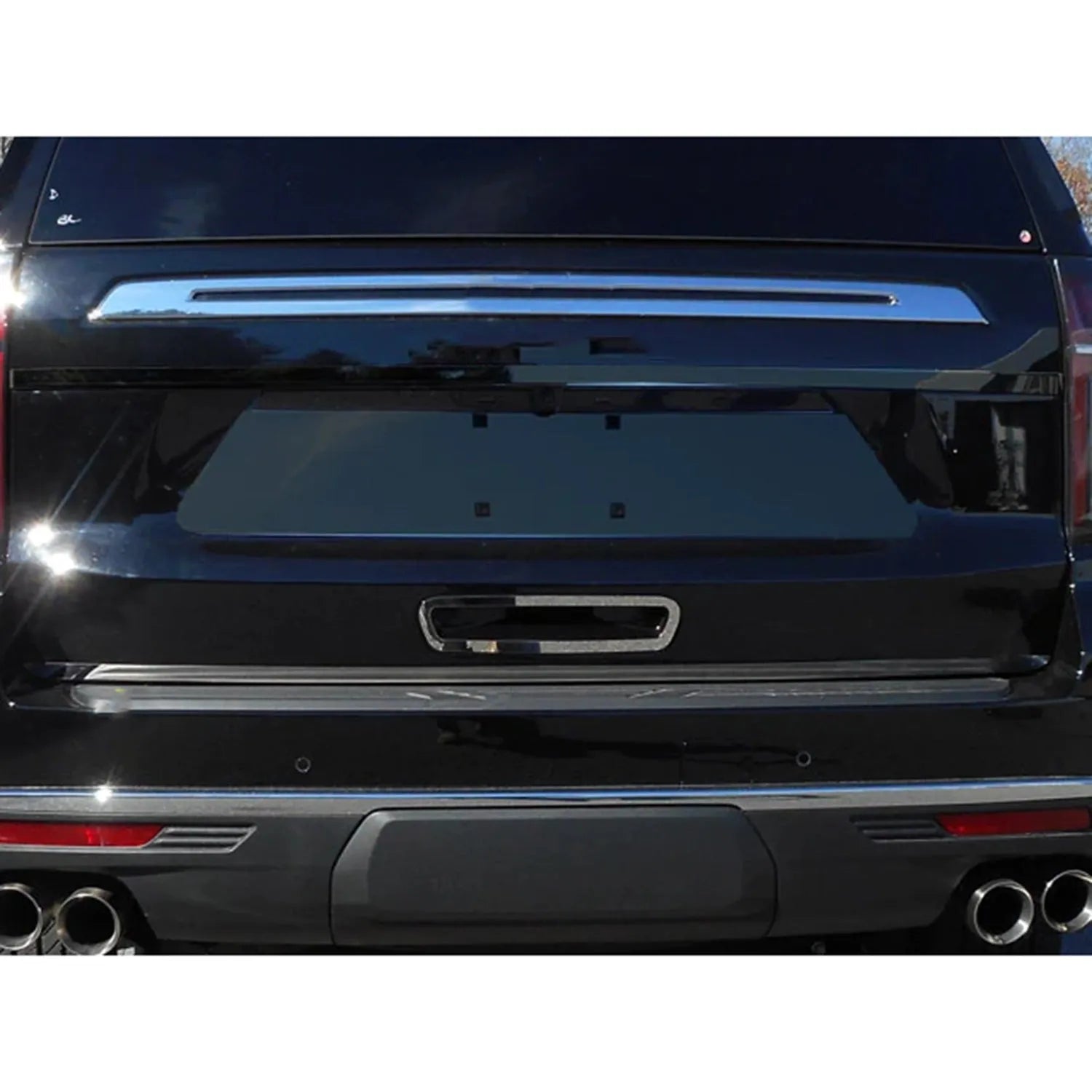 2021-2025 Chevrolet Tahoe Rear Deck Accent 1Pc Stainless Steel Silver