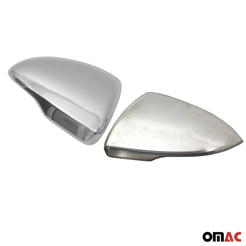 Side Mirror Cover Caps Fits Kia Optima 2016-2020 Steel Silver 2 Pcs - OMAC USA