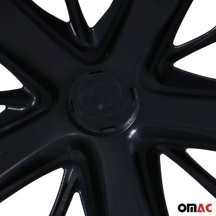 4x 15" Wheel Covers Hubcaps for Hyundai Elantra Black