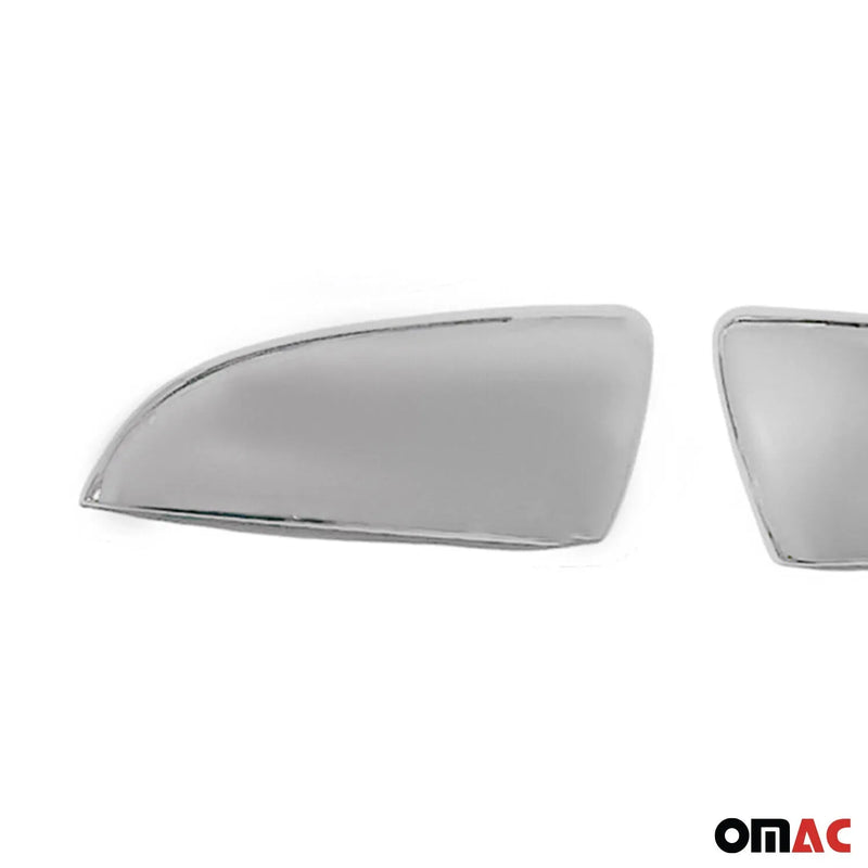 2014-2018 Kia Forte Side Mirror Cover Caps Steel Silver 2 Pcs