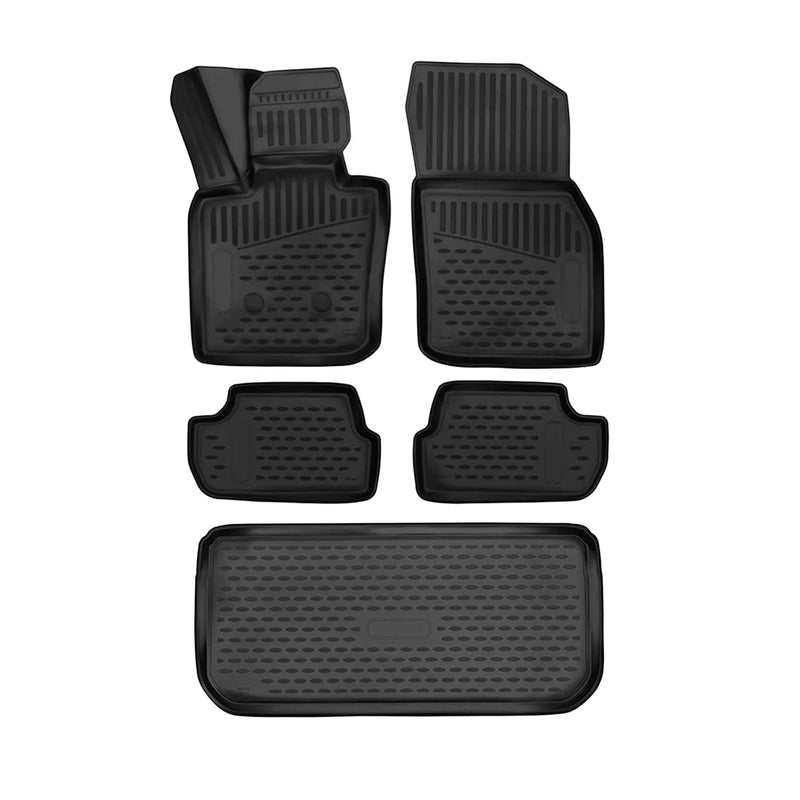 2014-2023 Mini Cooper Hardtop Floor Mats & Cargo Liner Full Set All Weather Black