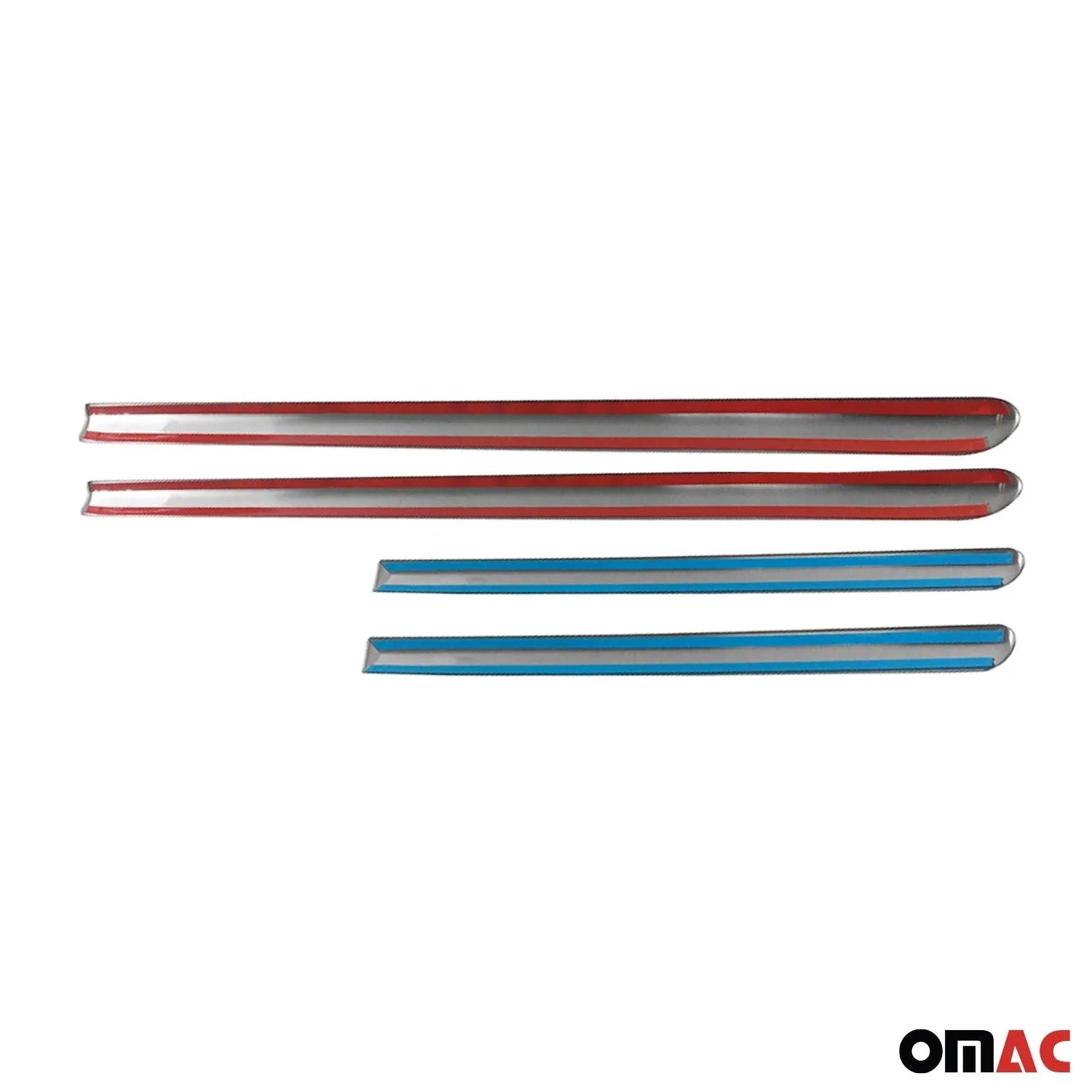 2011-2015 Kia Sorento Side Door Molding Trim Skirt Garnish Stainless Steel Silver 4Pcs