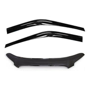 2015-2020 Ford Transit Bug Shield Hood Deflector & Window Visor Vent Kit 3Pcs Smoke