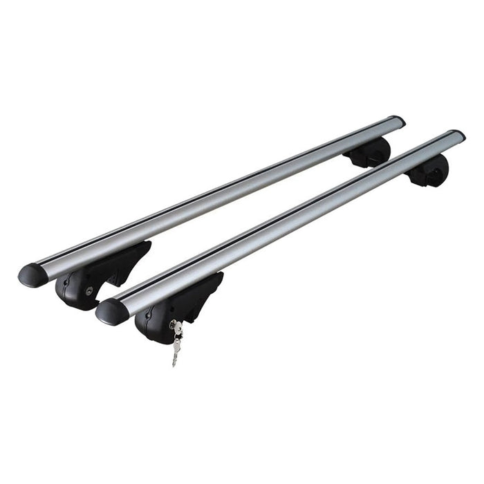 Cross Bars Roof Racks for Pontiac Vibe 2003-2010 Gray Aluminium Luggage Carrier