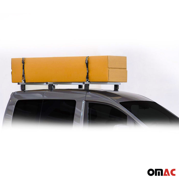Professional Roof Racks Cross Bars Set for VW Caddy 2015-2020 Gray 3Pcs