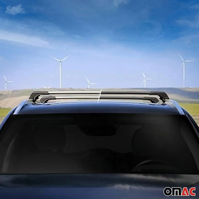 Roof Rack Cross Bars Aluminum for Buick Encore 2013-2022 Black 2Pcs - OMAC USA