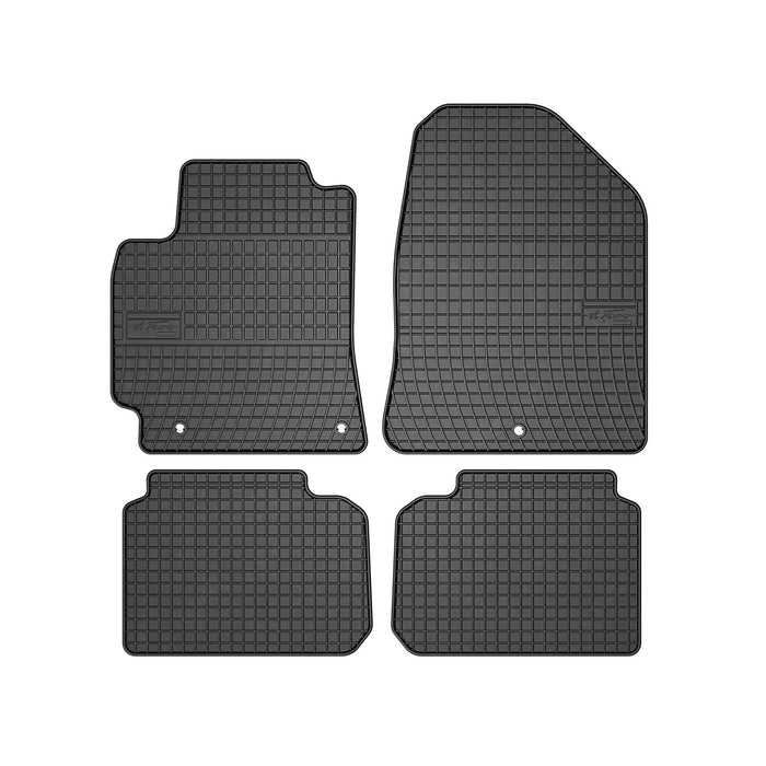 OMAC Floor Mats Liner for Hyundai Elantra 2017-2020 Black Rubber All-Weather 4x